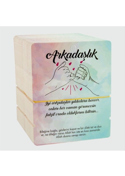 2'li Arkadaşlık Bileklik Kartı modelleri