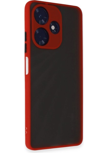 Newface Infinix Hot 30 4g Kılıf Montreal Silikon Kapak - Kırmızı fiyatları