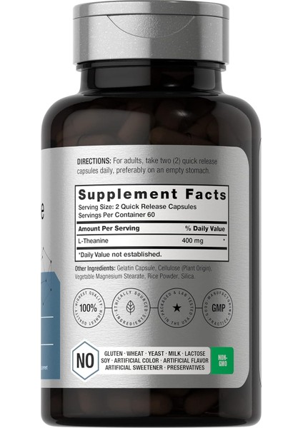 L-Theanine 400MG Per Serving 120 Capsules fiyatları
