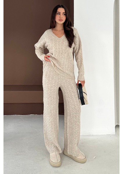 Kadın Örgü Triko Takım – Cozy Texture