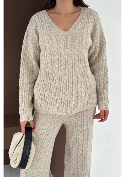 Kadın Örgü Triko Takım – Cozy Texture