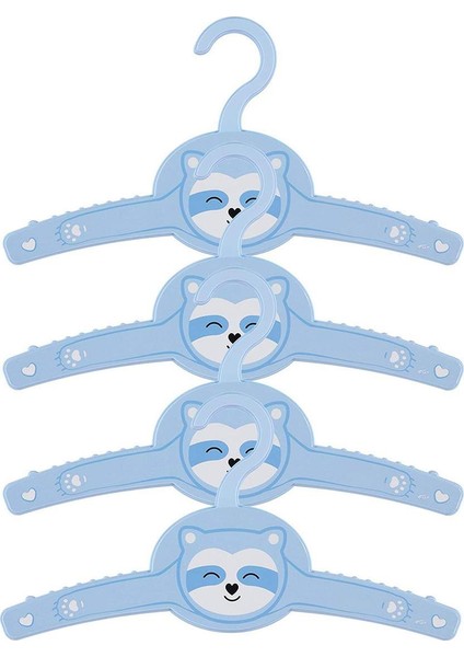 4 Adet Funny Çocuk Elbise Askısı