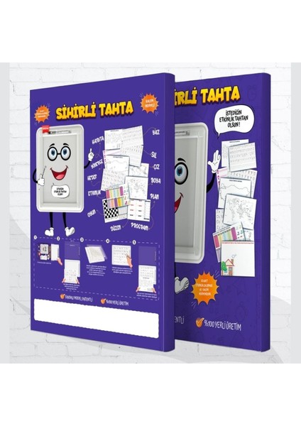 Buffer 32 Farklı Etkinlikli Kalem ve Silgi Hediyeli Eğitici Sihirli Etkinlik Tahtası indirimleri