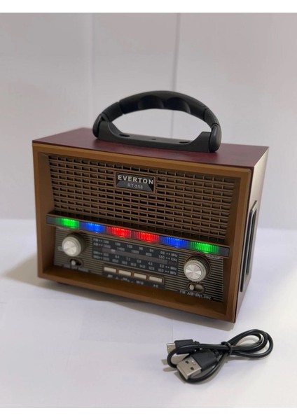 RT-558 Nostalji Ledli Şarjlı Bluetooth Hoparlör fiyatları