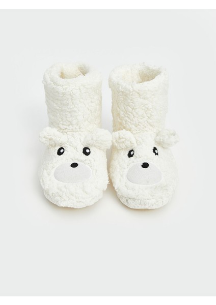 Yeni Sezon Ayıcık Figürlü Pelüş Kadın Ev Botu modelleri