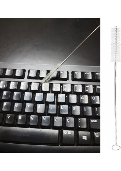 Mangal Temizleme Barbekü Bulaşık Fırçası + 3 Adet Klavye Fırça Esnek Bükülebilir - 2li Set W5V3N9 fırsatları