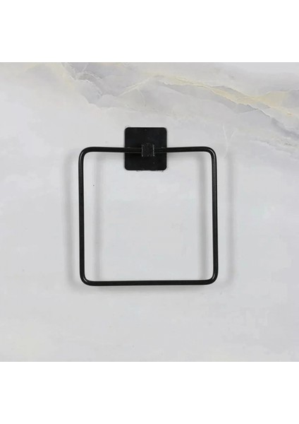 Kendiliğinden Yapışkanlı Siyah Paslanmaz Metal Kare Havluluk modelleri
