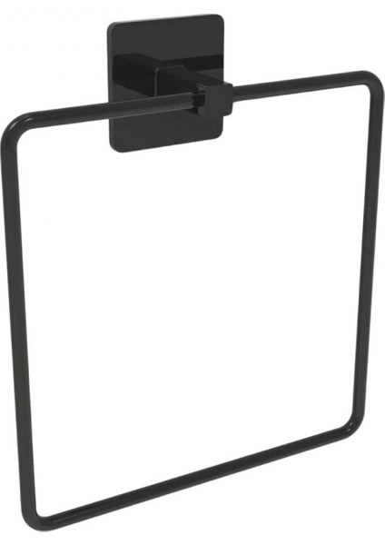 Kendiliğinden Yapışkanlı Siyah Paslanmaz Metal Kare Havluluk indirimleri