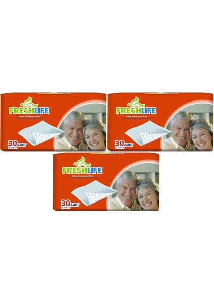 Hasta Yatak Koruyucu 60*90CM 90 Adet (3pk*30)