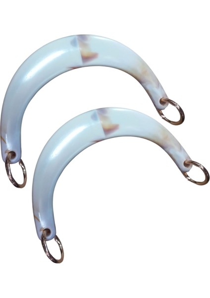 Çanta Sapı Ay Beyaz 17 cm