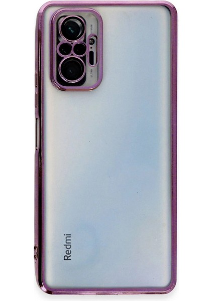 Xiaomi Redmi Note 10 Pro Kılıf Lensli Silikon - Mor fiyatları