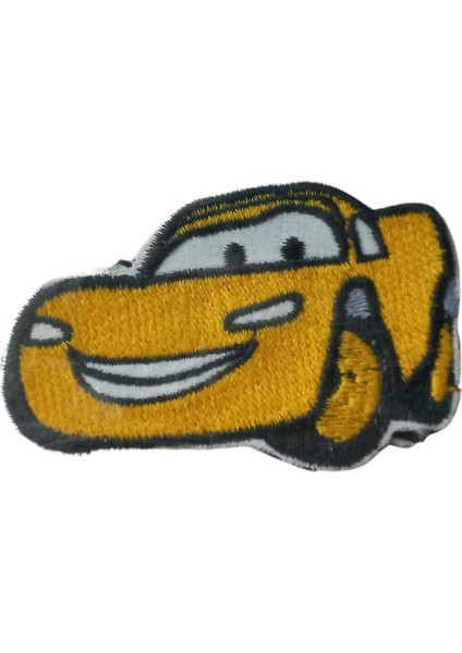 Aplike Ütü Ile Yapışan Araba Hardal Arma 3x4 cm