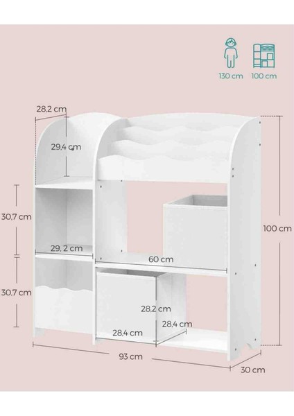 Çocuk Kitaplığı ve Oyuncak Düzenleyici: modelleri