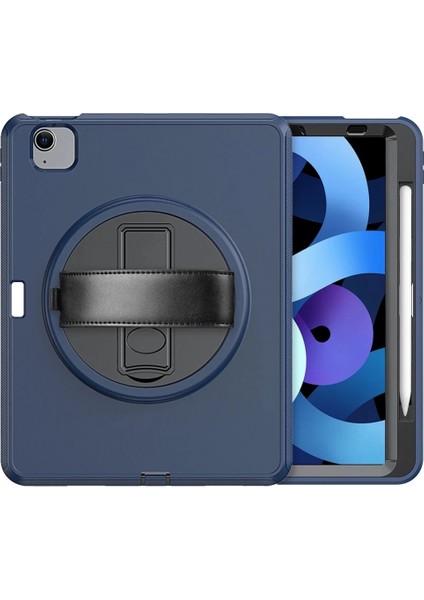 iPad 2022 10.9 (10.nesil) Kılıf Hand Strap Tablet Kılıfı - Lacivert modelleri