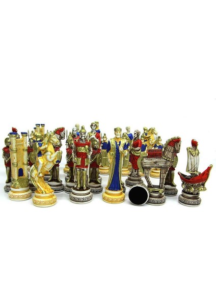 Satranç Taşı Polyester Büyükboy Truva Dekoratif Hediyelik modelleri