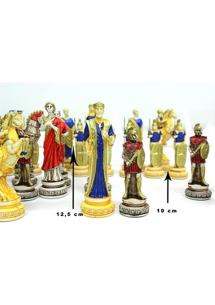 Satranç Taşı Polyester Büyükboy Truva Dekoratif Hediyelik fırsatları