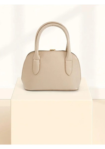 Reyna Kadın Çift Saplı Özel Kilit Sistemli Kadın El, Çapraz ve Omuz Çanta Bej modelleri