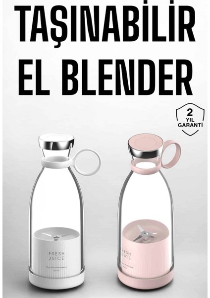 El Blender Taşınabilir Meyve Blender Şarj Edilebilir Taşınabilir Blender Elektrikli
