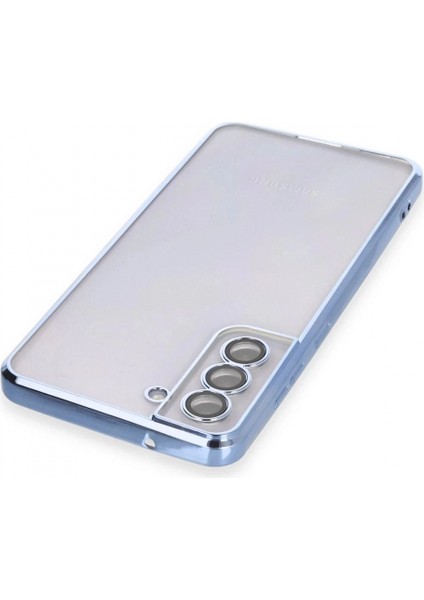 Samsung Galaxy S21 Fe Kılıf Lensli Silikon - Açık Mavi modelleri