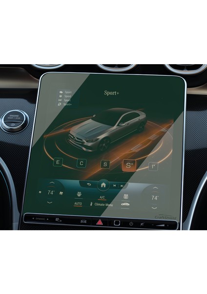 Mercedes C Serisi W206 (2021-2025) Uyumlu 11.9" Multimedya ve 12.3" Gösterge Çift Set 9h Nano Ekran Koruyucu fiyatları