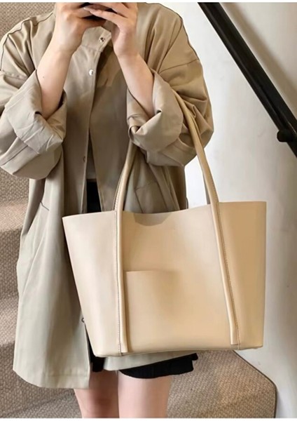 Fre Ön Cepli Mıknatıs Kapaklı Cüzdan Detaylı Kadın El Kol ve Omuz Çantası Vizon modelleri