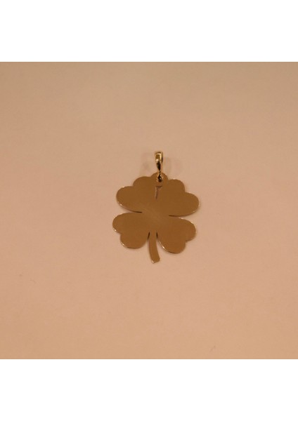 14 Ayar Altın Dört Yapraklı Yonca Kolye Ucu