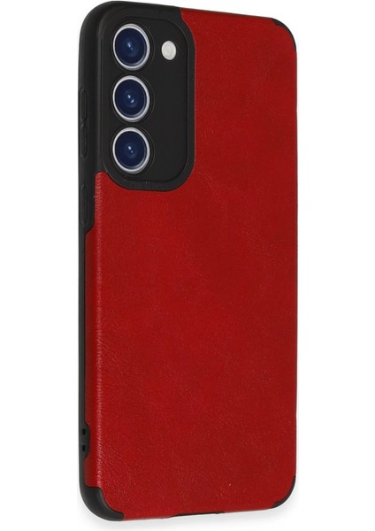 S23 Kılıf Loop Deri Silikon - Kırmızı