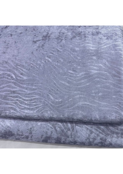 Koltuk Çekyat Örtüsü 170-210 cm – Kaymaz Tabanlı Süngerli Kadife Kumaş Gri Gofraj Baskı