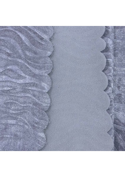 Koltuk Çekyat Örtüsü 170-210 cm – Kaymaz Tabanlı Süngerli Kadife Kumaş Gri Gofraj Baskı modelleri