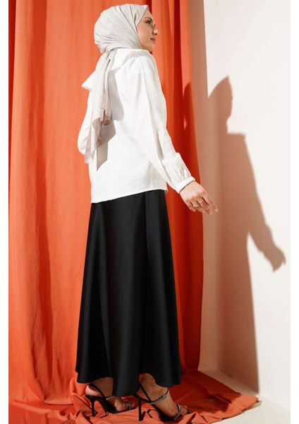 Kadın Bebe Yaka Dantelli Etek Üstü Gömlek M2222 - Beyaz fırsatları