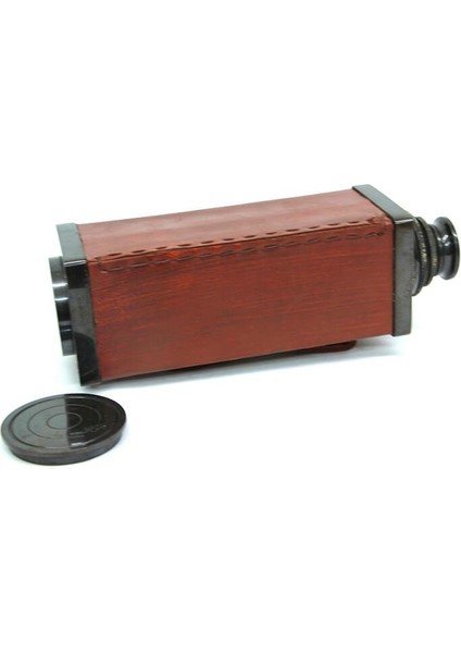 Deri Kaplama Eskitme Kare Dürbün Dekoratif Hediyelik fırsatları