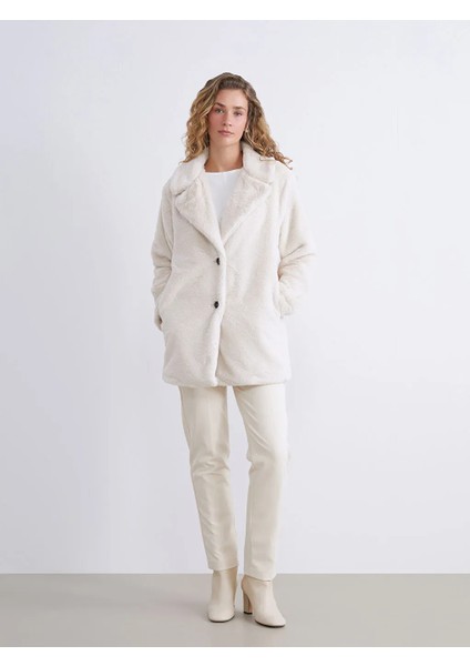 Lcw Modest Bej Ceket Yaka Kadın Kürk Kaban fiyatları