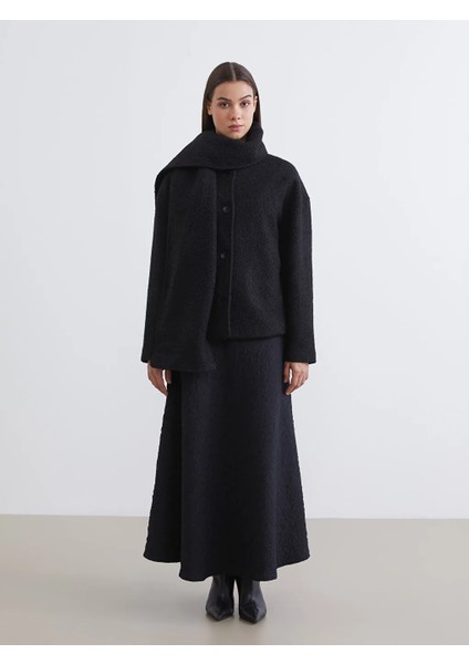Lcw Modest Siyah Şal Yaka Kadın Kaban fiyatları