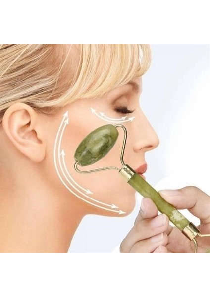 2li Set Çift Taraflı Cilt Temizleme Fırçası ve Yeşim Taşı Çift Taraflı Cilt Masaj Aleti indirimleri