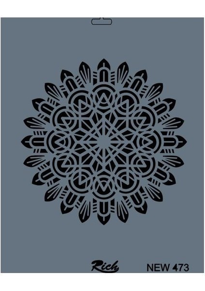 Rich New Seri N-473 Stencil 35X25 cm