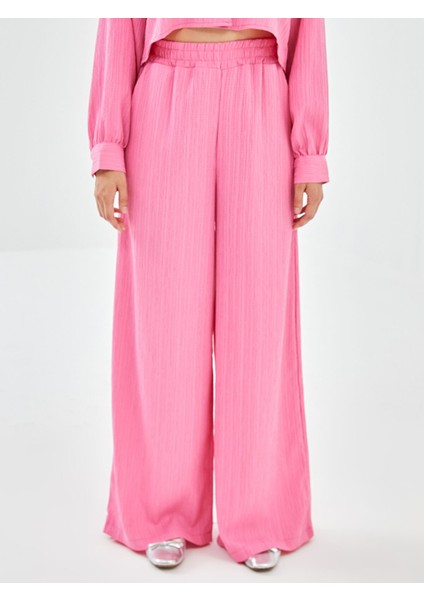 Yeni Sezon Beli Lastikli Dokulu Kadın Pantolon fiyatları