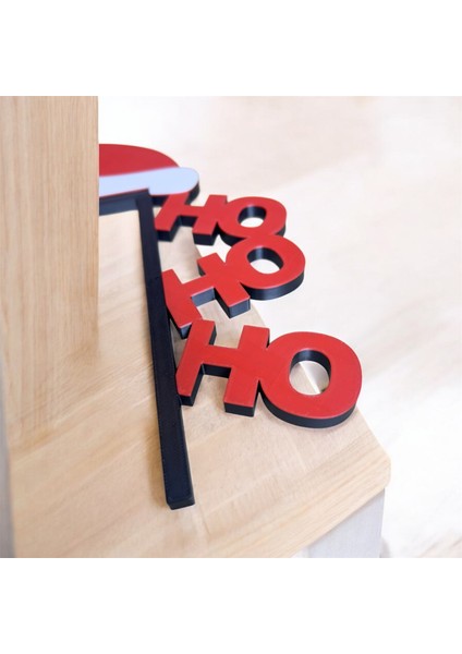 🎄 Noel Temalı Ho Ho Ho Çerçeve Köşe Aksesuarı – 3D Baskı | Kabuk Factory Tasarımı fiyatları