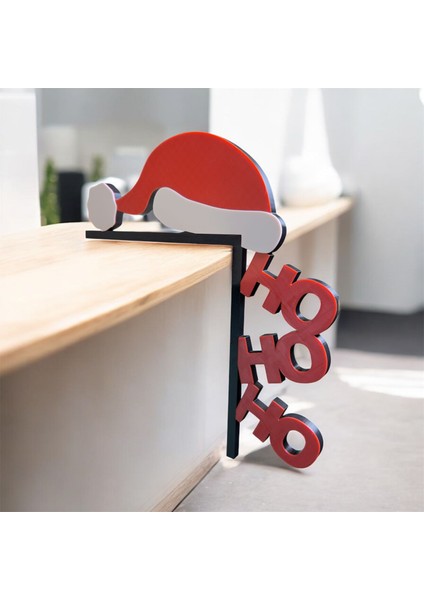 🎄 Noel Temalı Ho Ho Ho Çerçeve Köşe Aksesuarı – 3D Baskı | Kabuk Factory Tasarımı modelleri