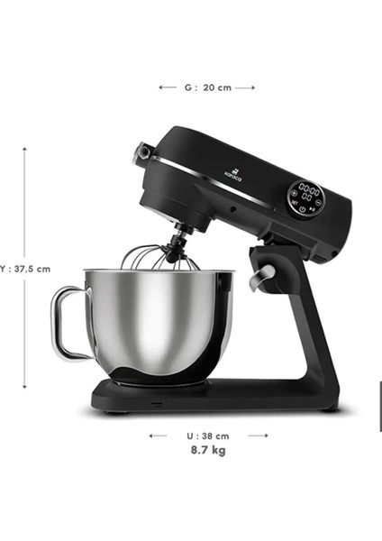 7 Litre Paslanmaz Çelik Kulplu Hazne Dijital Kontrol Premıum Döküm Gövde 1800W Kıyma-Sucuk Makinesi & Mutfak Şefi indirimleri