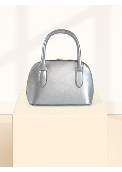 Reyna Kadın Çift Saplı Özel Kilit Sistemli Kadın El, Çapraz ve Omuz Çanta Gümüş modelleri