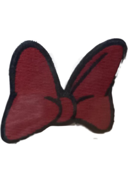 Aplike Ütü Ile Yapışan Küçük Kelebek Kırmızı Arma 3x2 cm