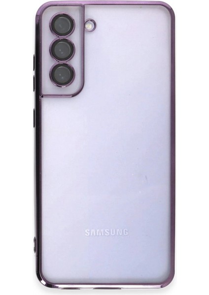 Samsung Galaxy S21 Fe Kılıf Lensli Silikon - Mor fiyatları