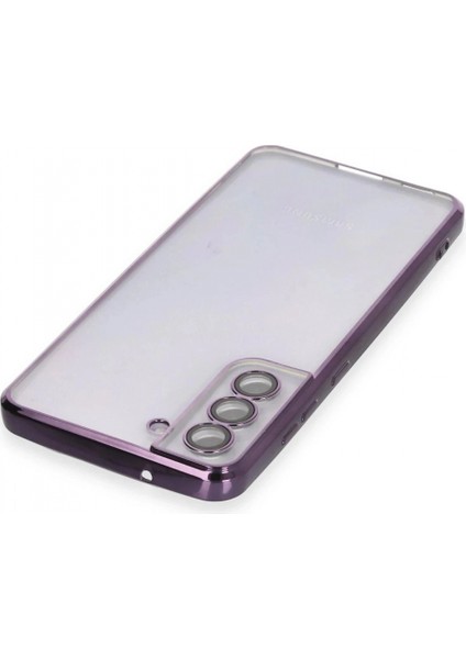 Samsung Galaxy S21 Fe Kılıf Lensli Silikon - Mor modelleri