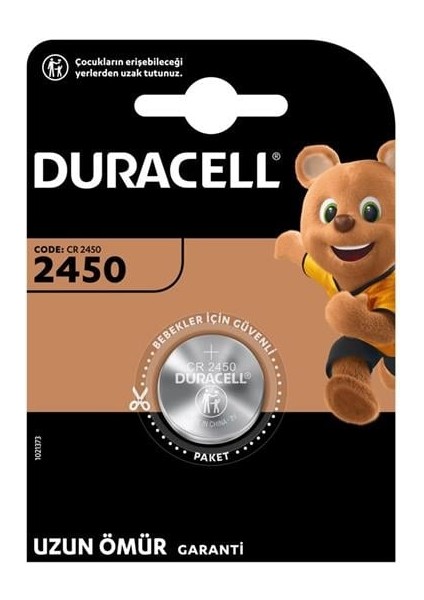CR2450 3 Volt Lityum Pil Tek