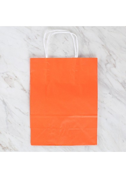 18X8X24 cm Turuncu Kraft Çanta