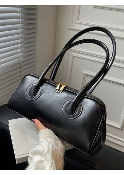 Kadın Çift Fermuarlı Uzun Saplı Baget Model El & Kol & Omuz Çantası fiyatları