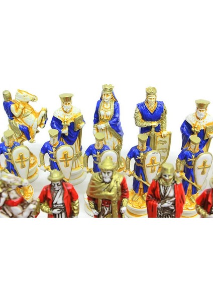 Satranç Taşı Polyester Ortaboy Selçuklu Haçlı Dekoratif Hediyelik