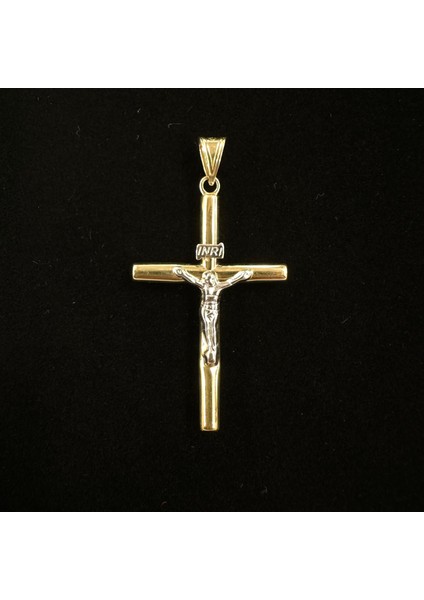 14 Ayar Altın Isa Figürlü Haç Kolye Ucu
