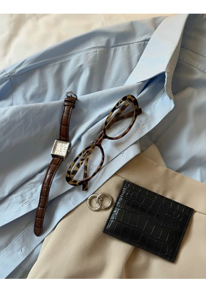 Siyah Deri Görünümlü Kartlık Cüzdan fiyatları