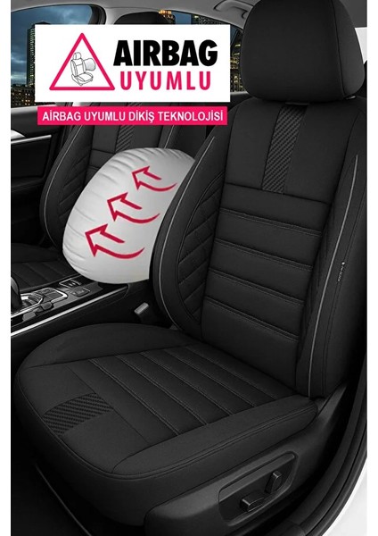 Fiat Marea Weekend (185) 2.4 Jtd 130 (130 Hp) 2000 Trend Serisi Uyumlu Tay Tüyü Oto Koltuk Kılıfı Karbon Siyah modelleri